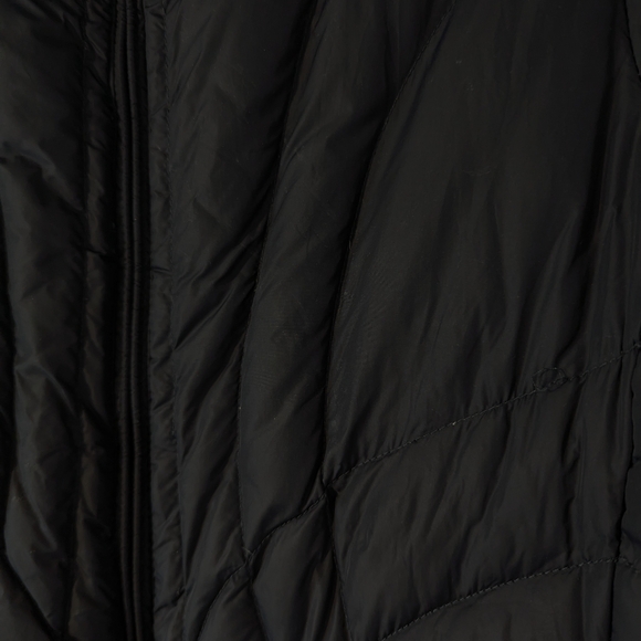 LL Bean Black Goose Down Longline Puffer Jacket - Picture 2 of 5
